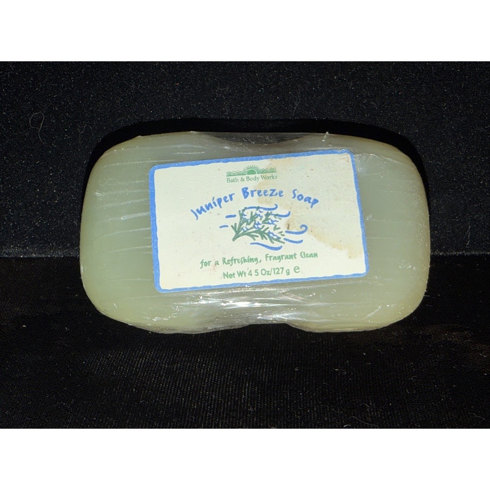 Bath and Body Works Juniper Breeze Vintage Bar Soap 4.5oz Sealed New Rare